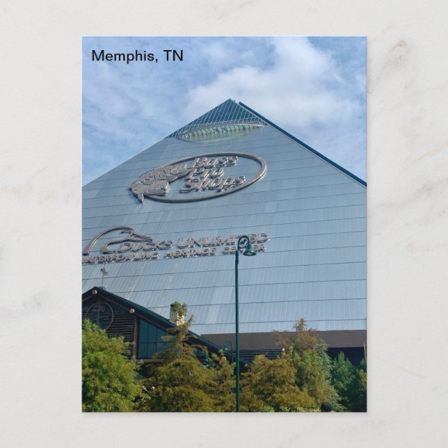 Memphis Bass Pro Pyramide Postkarte (Vorderseite)