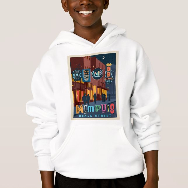 Memphis | Beale Street Neon Hoodie (Vorderseite)