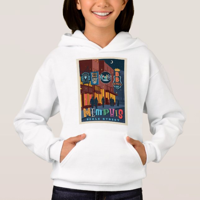 Memphis | Beale Street Neon Hoodie (Vorderseite)