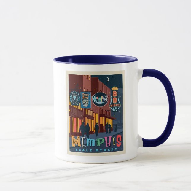 Memphis | Beale Street Neon Tasse (Rechts)