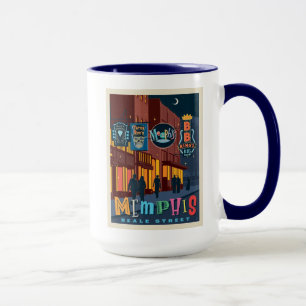 Memphis   Beale Street Neon Tasse
