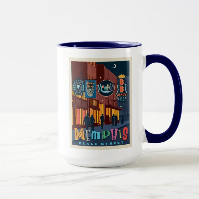 Memphis | Beale Street Neon Tasse (Rechts)