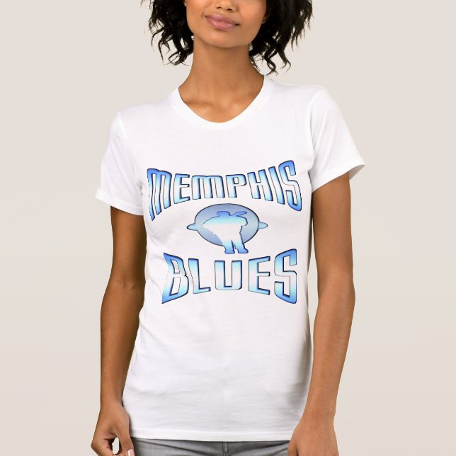 Memphis-Blues-Dunkelheits-T-Shirts T-Shirt (Vorderseite)