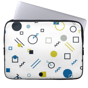 Memphis, cool, trendig, moderne geometrische Kunst Laptopschutzhülle