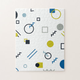 Memphis, cool, trendig, moderne geometrische Kunst Puzzle