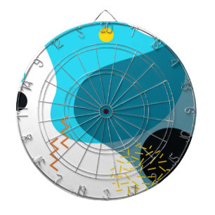 Memphis, coole, trendy, städtische, moderne dartscheibe