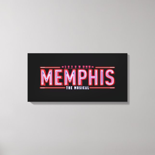 MEMPHIS - Das musikalische Logo Leinwanddruck (Vorderseite)