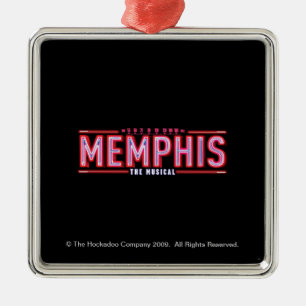 MEMPHIS - das musikalische Logo Silbernes Ornament