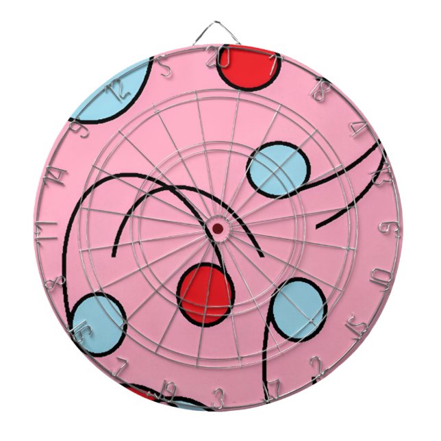 Memphis Design Drupes Dartscheibe (vorne)