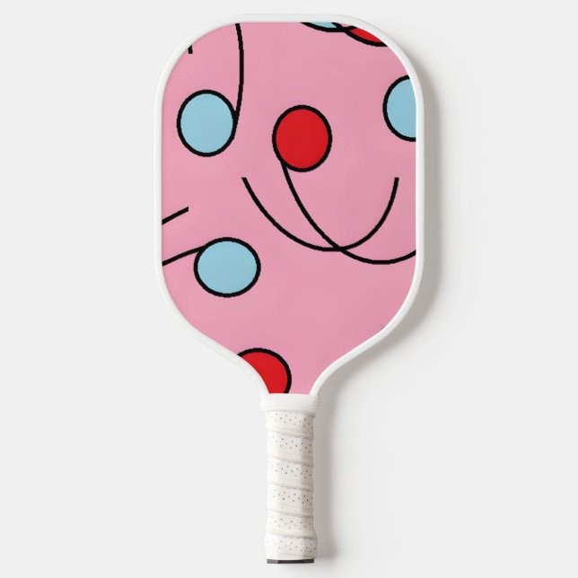Memphis Design Drupes Pickleball Schläger (Vorderseite)