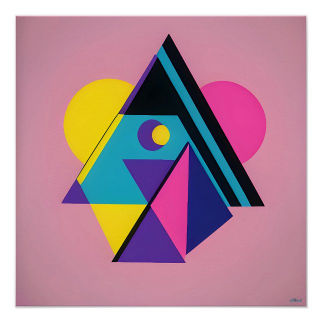 Memphis Design Dwelling Poster (Vorderseite)