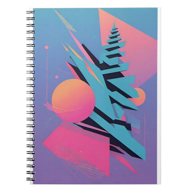 Memphis Design - Ken Gage Art Notizblock (Vorderseite)