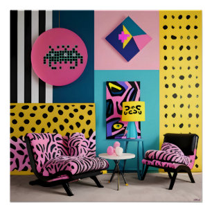 Memphis Design Rezeption Traum Poster
