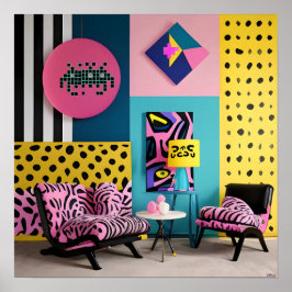 Memphis Design Rezeption Traum Poster
