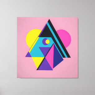 Memphis Design Wohnen Leinwanddruck