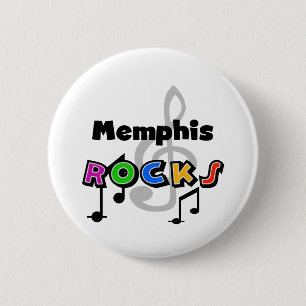 Memphis-Felsen Button