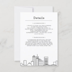 Memphis Hochzeit   Gastedetails Einladung