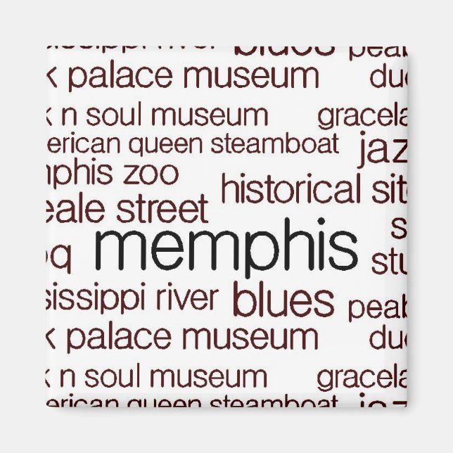Memphis in Brown Magnet (Vorne)