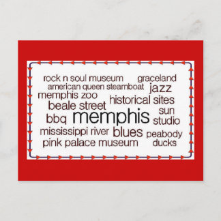 Memphis in Brown Postkarte