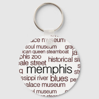 Memphis in Brown Schlüsselanhänger