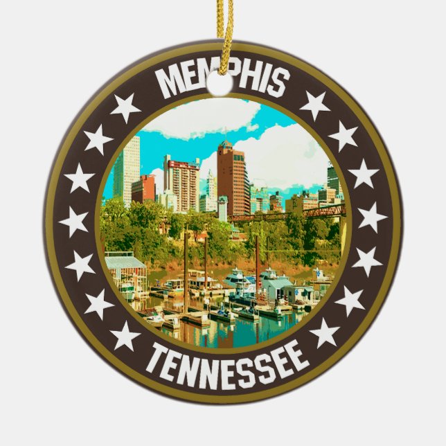 Memphis Keramik Ornament (Vorne)