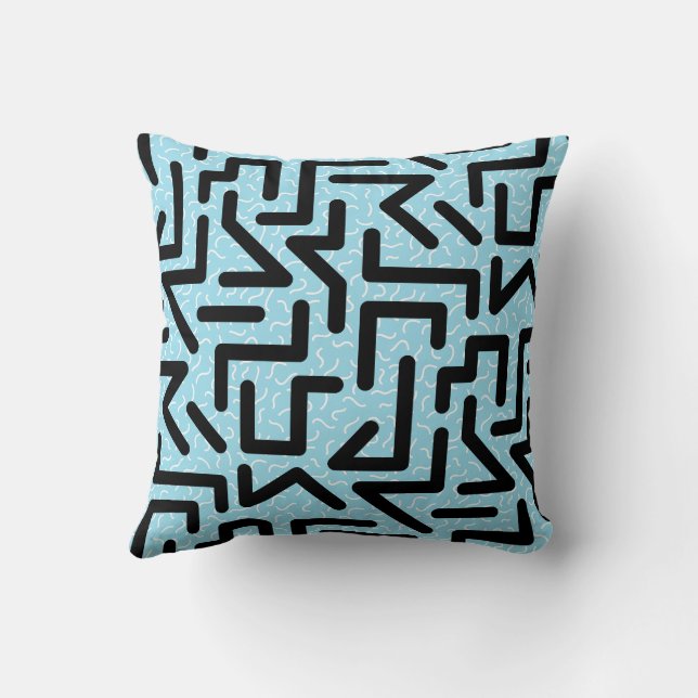Memphis Labyrinth Kissen (Rückseite)