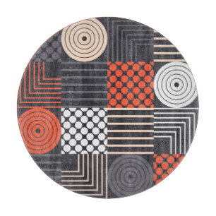 Memphis Magic: Geometrischer Bannerspass Schneidebrett