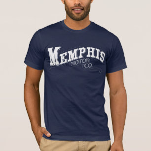 Memphis-Motorco. Shirt-Marine Blau T-Shirt