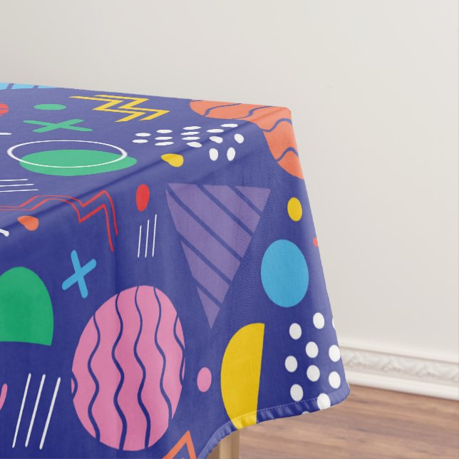 Memphis-Muster Tischdecke (Beispiel)