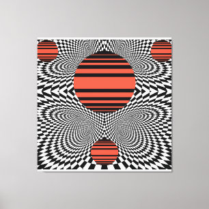 Memphis OpArt Leinwanddruck