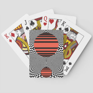 Memphis OpArt Spielkarten