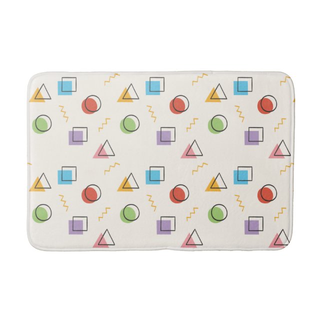 Memphis Pattern Badmatten Badematte (Vorderseite)
