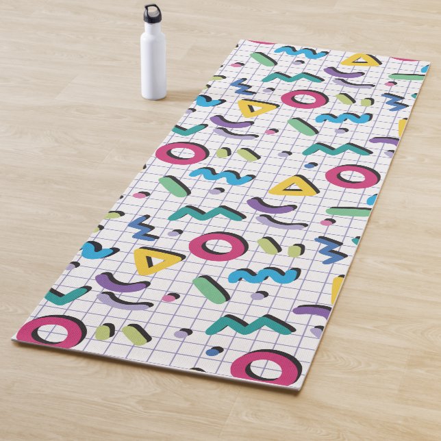 Memphis Pattern Yogamatte (Beispiel)