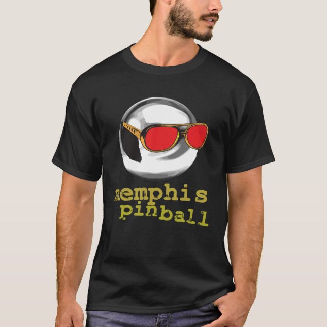 Memphis Pinball Takin  Care of Business Shades T-Shirt (Vorderseite)