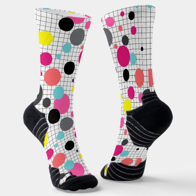 Memphis polka dockt Socken (Gewinkelt)