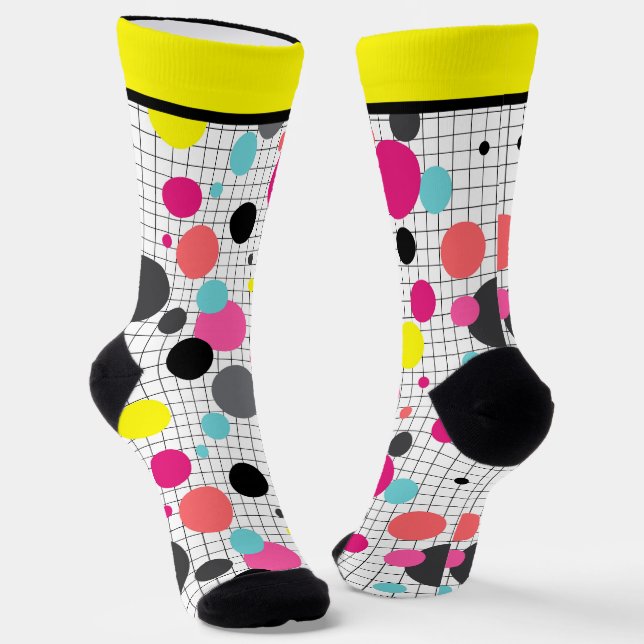 Memphis polka dockt Socken (Gewinkelt)