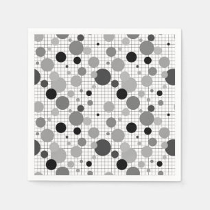 Memphis polka dockt Socken Serviette