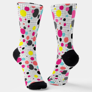 Memphis polka dots Nackenband Socken