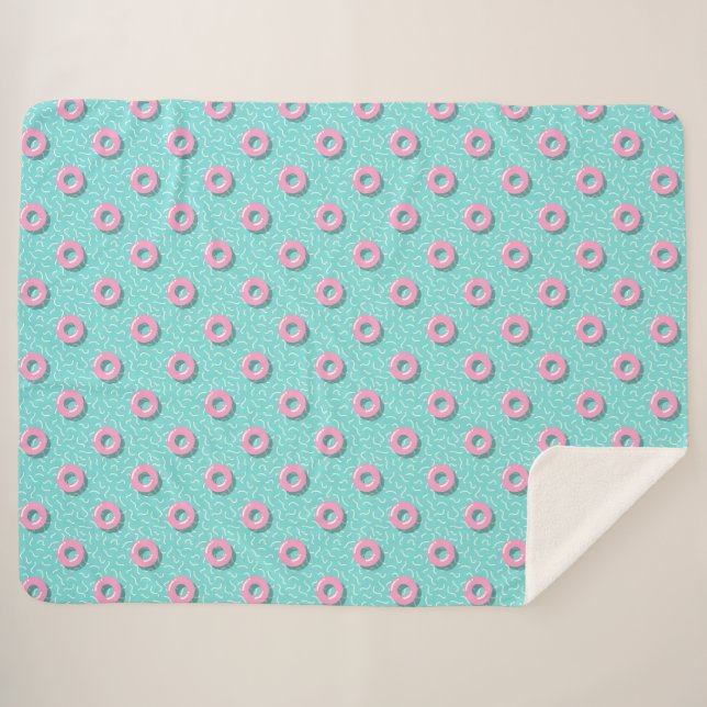 Memphis Polka Hoops Sherpadecke (Vorderseite (Horizontal))