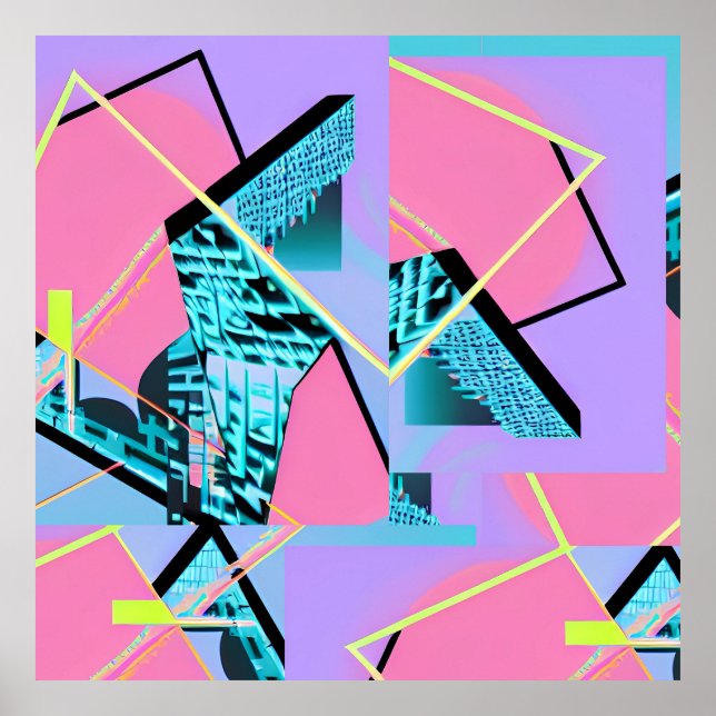 Memphis Pong Exchange Poster (Vorne)