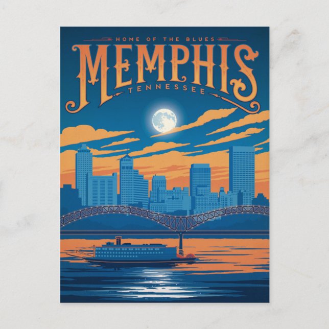 Memphis Postkarte (Vorderseite)