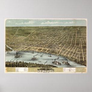 Memphis (Ruger) - BigMapBlog.com 1870 Poster