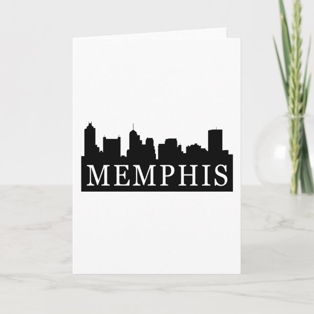 Memphis-Skyline Karte (Vorderseite)