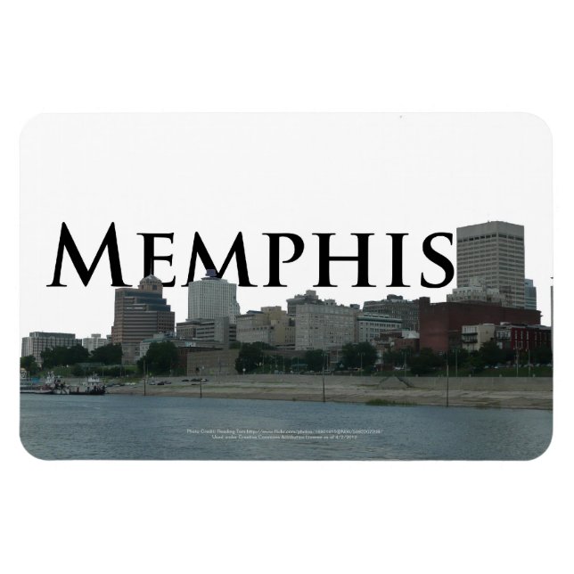 Memphis Skyline mit Memphis im Sky Magnet (Horizontal)