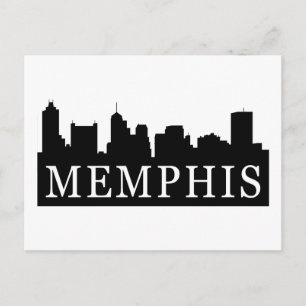Memphis Skyline Postkarte