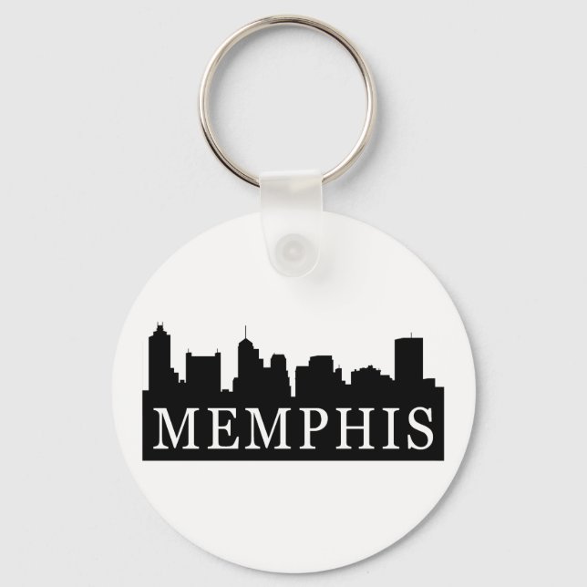 Memphis Skyline Schlüsselanhänger (Vorderseite)