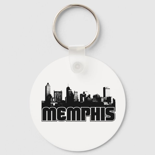 Memphis Skyline Schlüsselanhänger (Vorderseite)