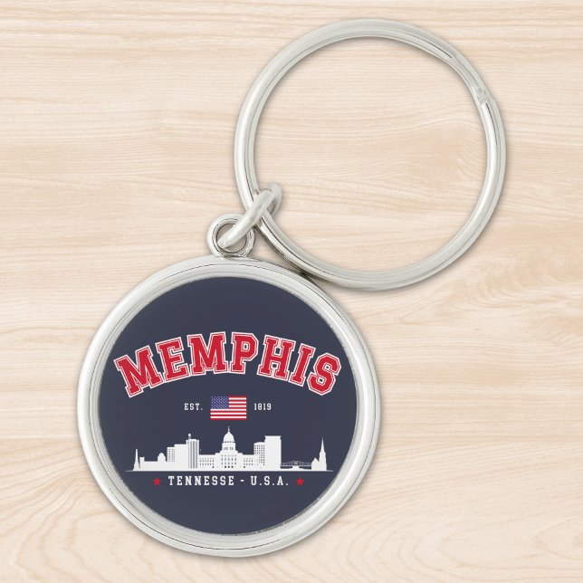 Memphis Skyline – Southern Pride" Schlüsselanhänger (Von Creator hochgeladen)