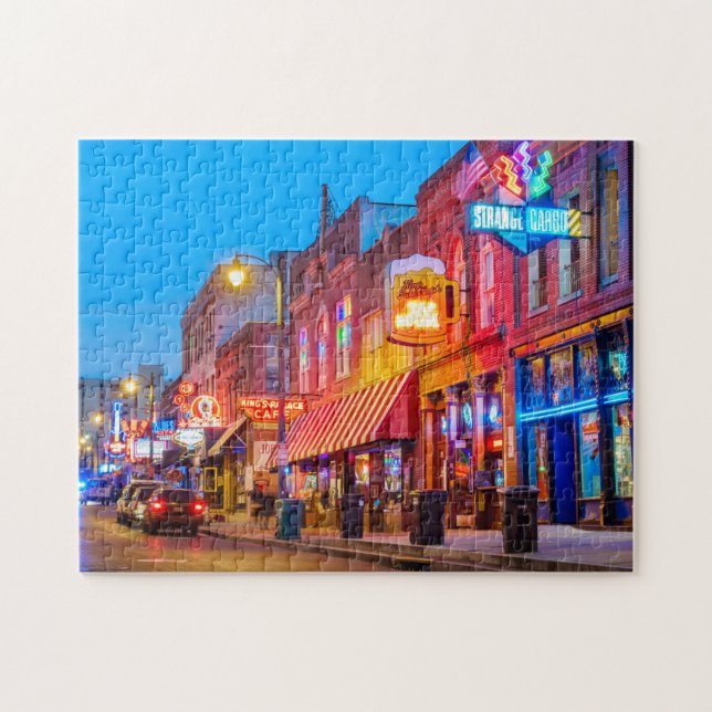 Memphis Skyline Tennessee Images Memphis Bilder Puzzle (Horizontal)