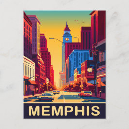 Memphis, Stadtstrassen, Reisen Postkarte